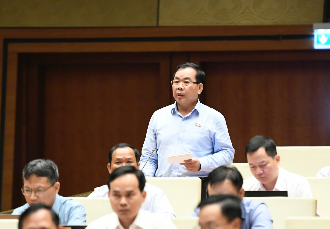 Đại biểu Nguyễn Quang Huân (đoàn Bình Dương). Ảnh: Như Ý