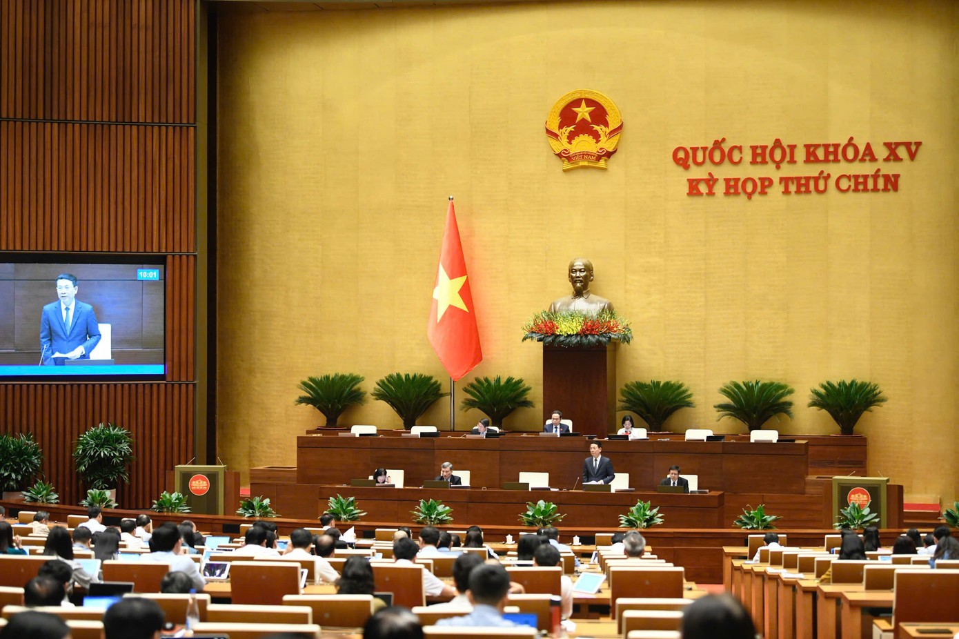 Phiên chất vấn tại kỳ họp thứ 9 sẽ diễn ra từ chiều 19/6 đến hết ngày 20/6. Ảnh: Như Ý Phiên chất vấn tại kỳ họp thứ 9 sẽ diễn ra từ chiều 19/6 đến hết ngày 20/6. Ảnh: Như Ý