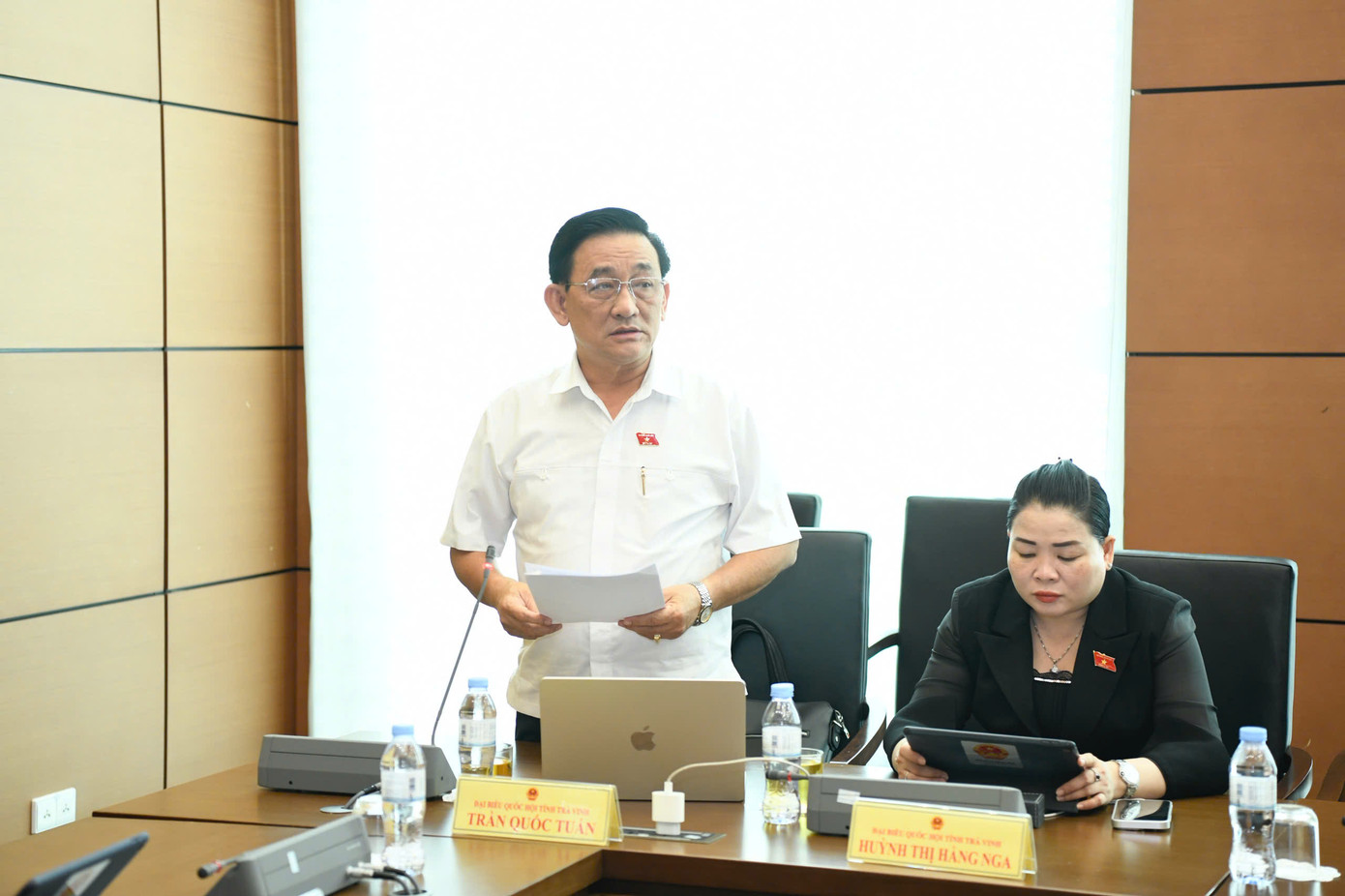 Đại biểu Trần Quốc Tuấn (đoàn Trà Vinh). Ảnh: Như Ý