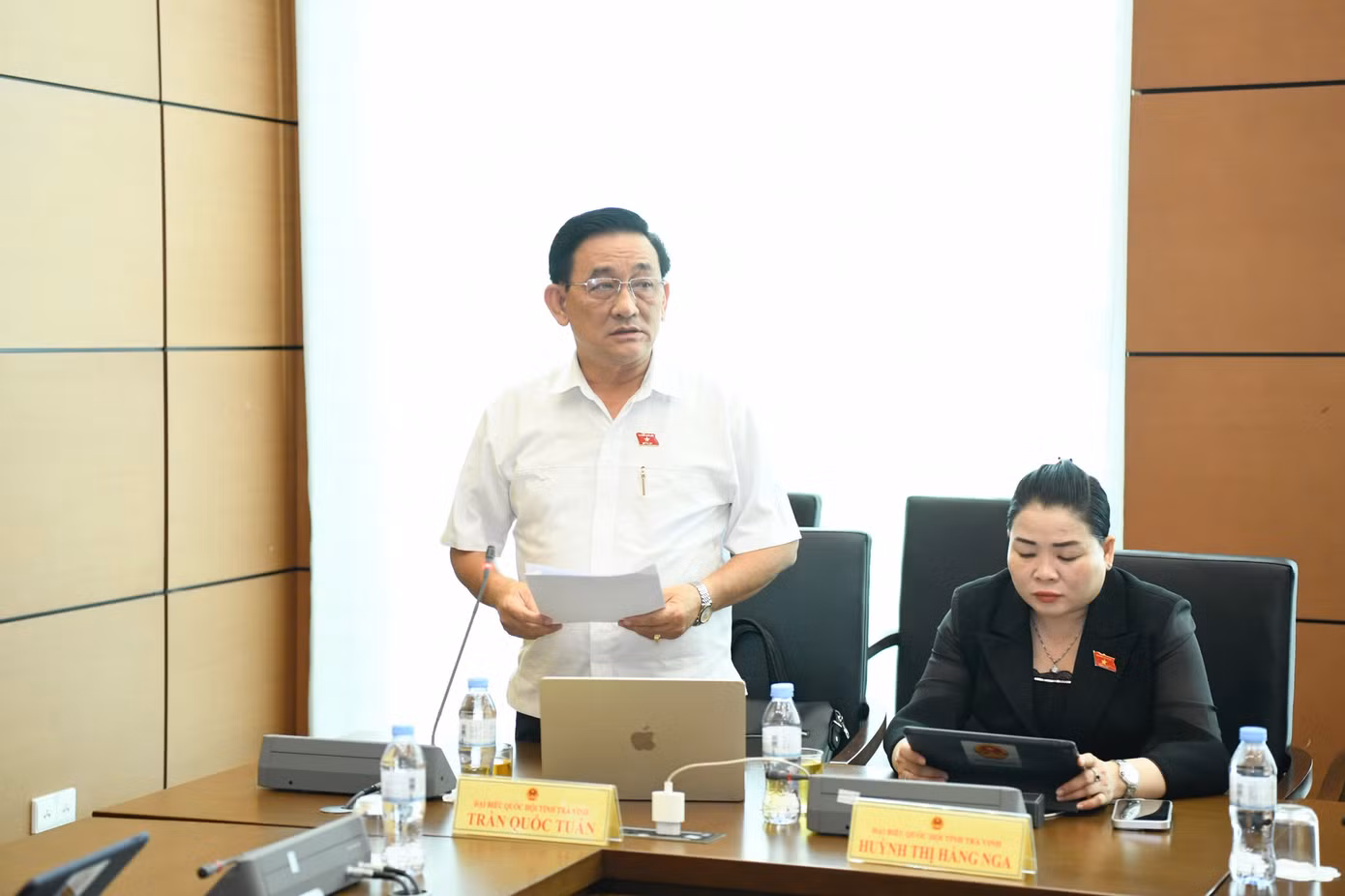 Đại biểu Trần Quốc Tuấn (đoàn Trà Vinh). Ảnh: Như Ý