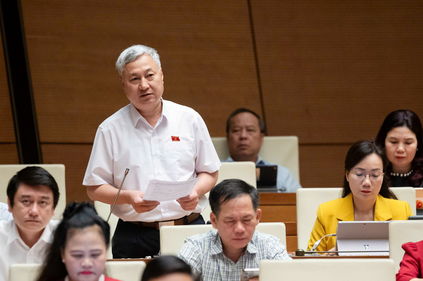 Đại biểu Trần Văn Lâm (Bắc Giang). Ảnh: Như Ý Đại biểu Trần Văn Lâm (Bắc Giang). Ảnh: Như Ý