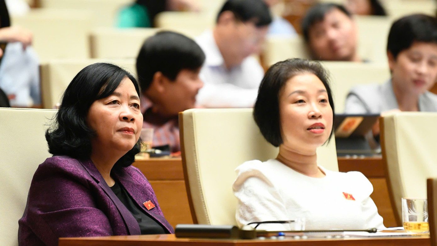 Các đại biểu Quốc hội tại kỳ họp thứ 9. Ảnh: Như Ý.