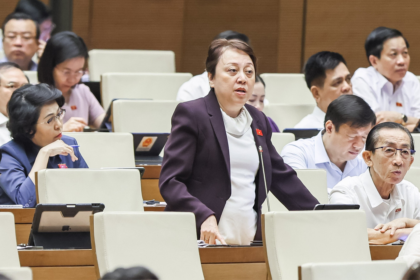 Đại biểu Phạm Khánh Phong Lan. Ảnh: Như Ý Đại biểu Phạm Khánh Phong Lan. Ảnh: Như Ý