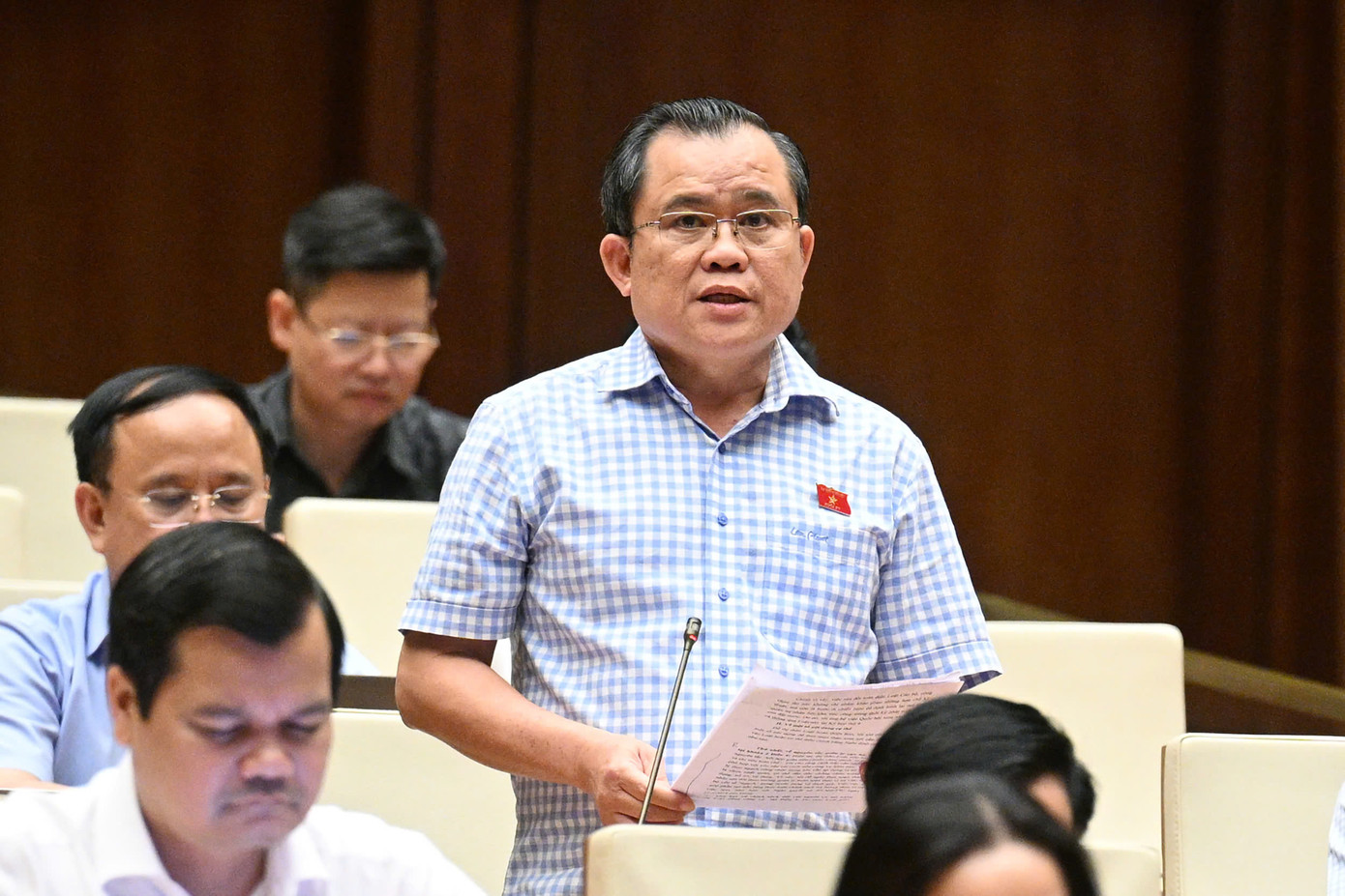 Đại biểu Nguyễn Tâm Hùng. Ảnh: Như Ý