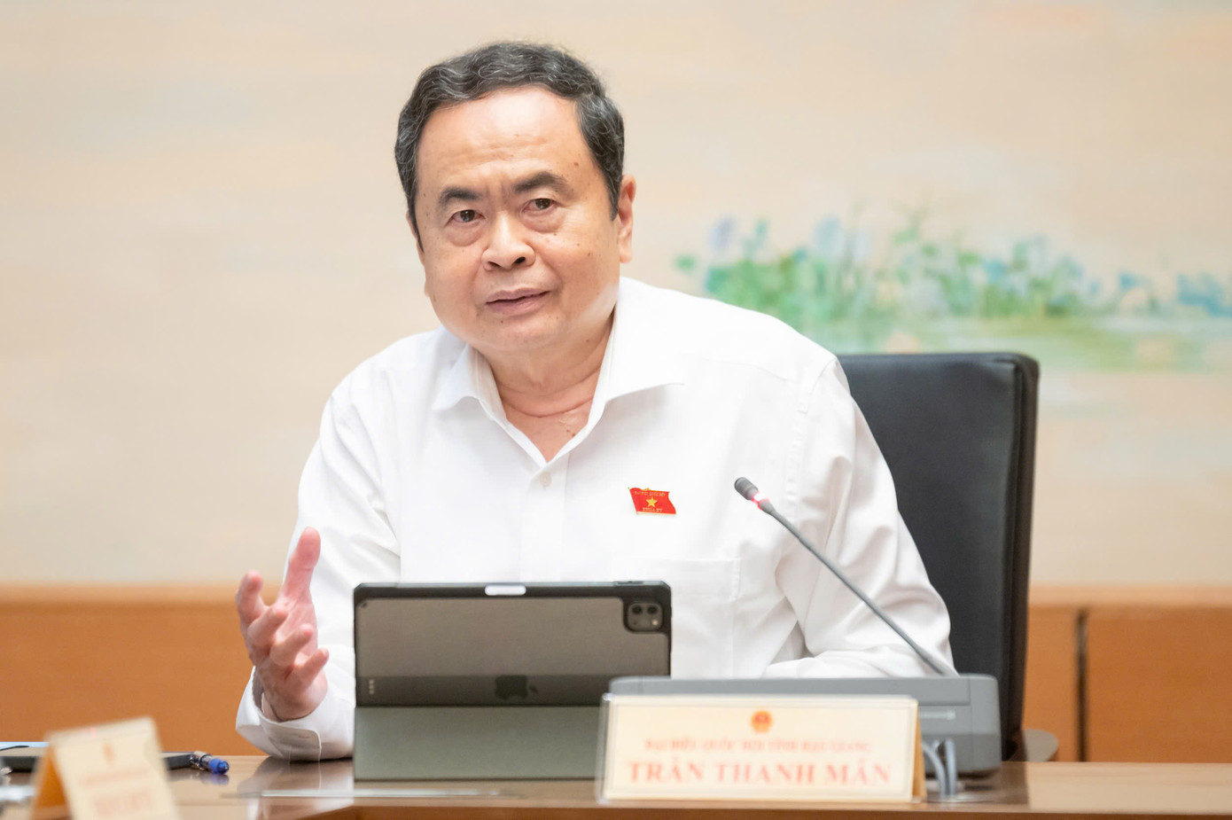 Chủ tịch Quốc hội Trần Thanh Mẫn. Ảnh: Như Ý Chủ tịch Quốc hội Trần Thanh Mẫn. Ảnh: Như Ý