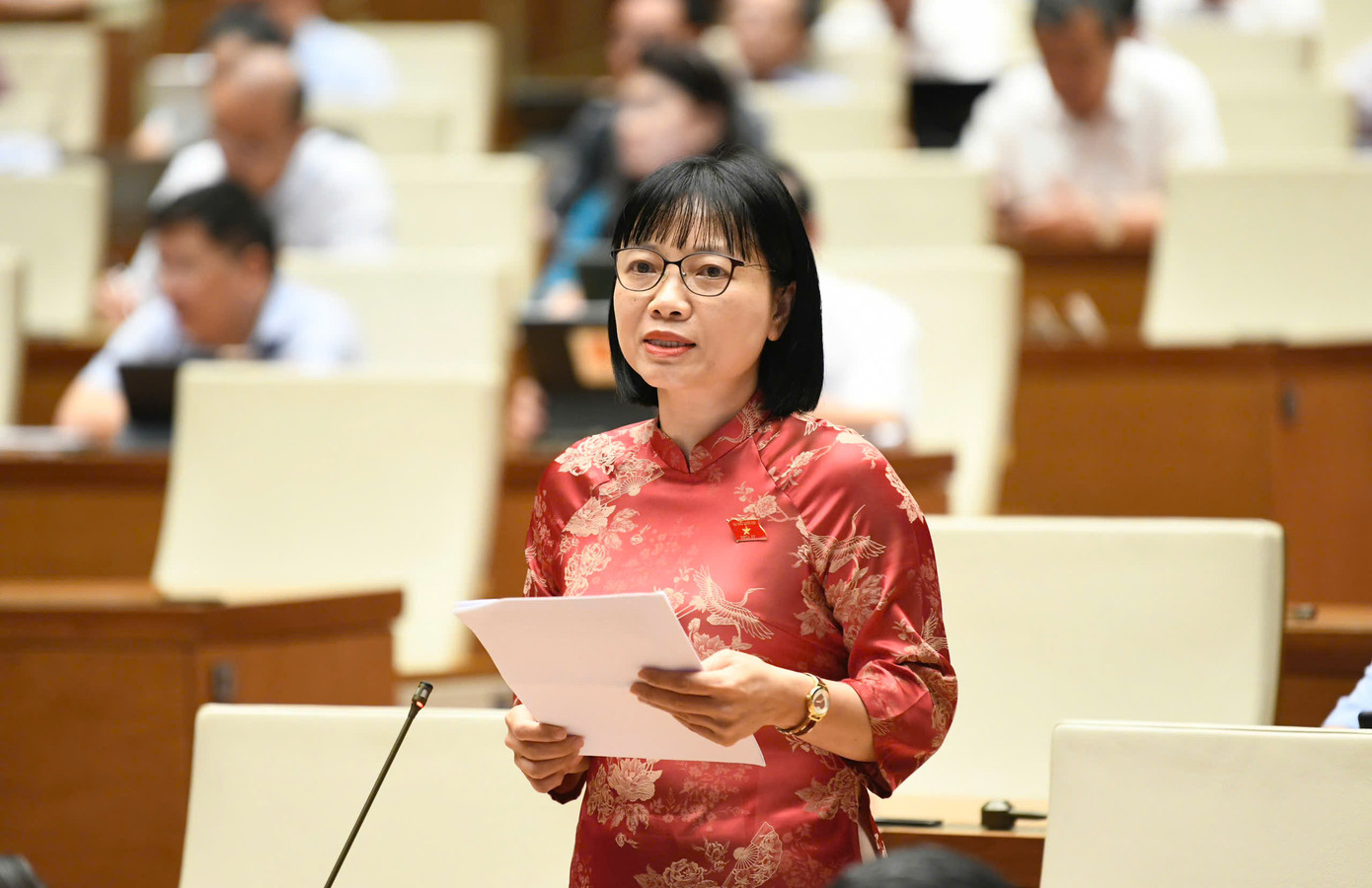 Đại biểu Nguyễn Thị Việt Nga. Ảnh: Như Ý