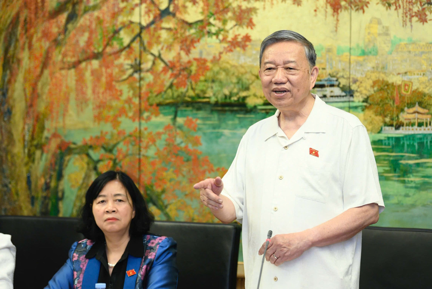 Tổng Bí thư Tô Lâm phát biểu tại phiên thảo luận ở đoàn Hà Nội. Ảnh: Như Ý Tổng Bí thư Tô Lâm phát biểu tại phiên thảo luận ở đoàn Hà Nội. Ảnh: Như Ý