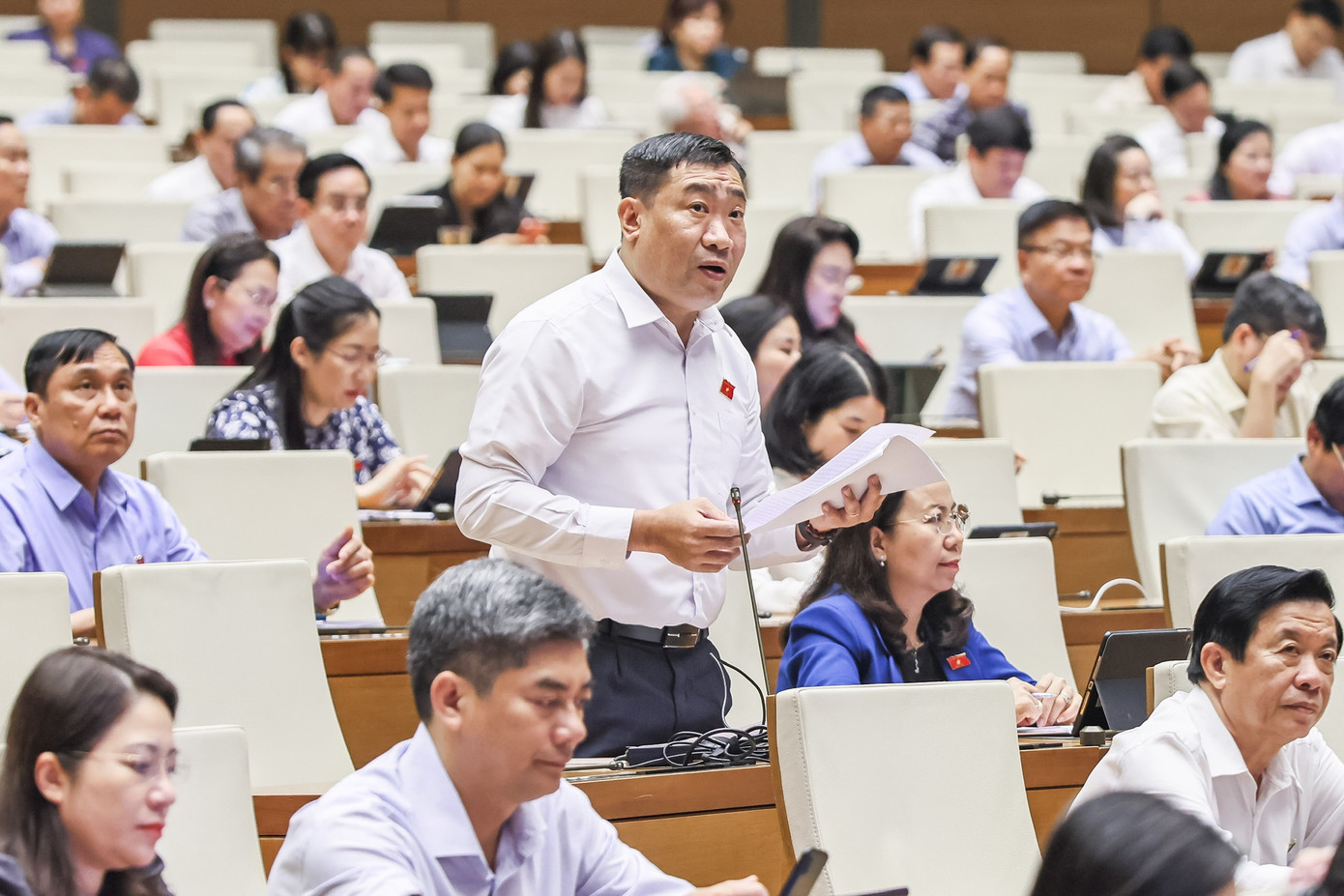 Đại biểu Thạch Phước Bình (đoàn Trà Vinh). Ảnh: Như Ý Đại biểu Thạch Phước Bình (đoàn Trà Vinh). Ảnh: Như Ý