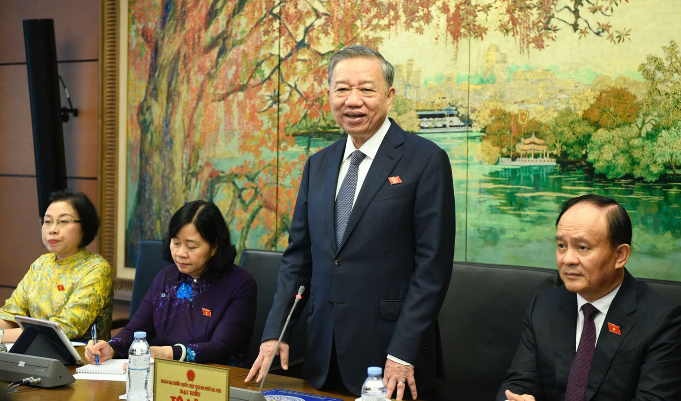 Tổng Bí thư Tô Lâm lưu ý, sửa đổi một số điều của Hiến pháp, phải đảm bảo đúng quy trình, quy định (Ảnh: Như Ý)