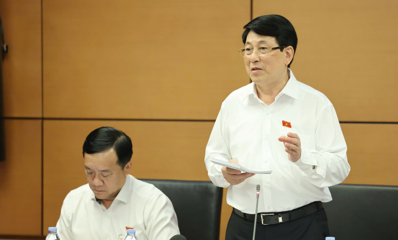 Chủ tịch nước Lương Cường phát biểu tại phiên thảo luận. (Ảnh: Như Ý) Chủ tịch nước Lương Cường phát biểu tại phiên thảo luận. (Ảnh: Như Ý)