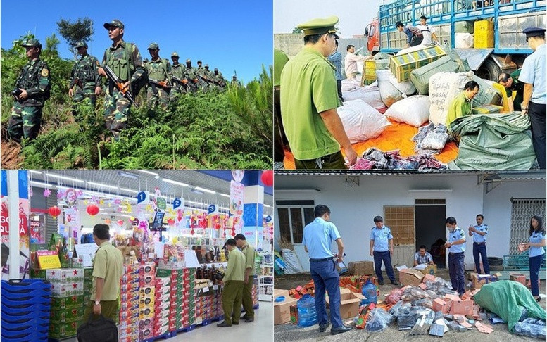 Chống buôn lậu, hàng giả "không có vùng cấm, không có ngoại lệ" (Ảnh: VGP) Chống buôn lậu, hàng giả "không có vùng cấm, không có ngoại lệ" (Ảnh: VGP)