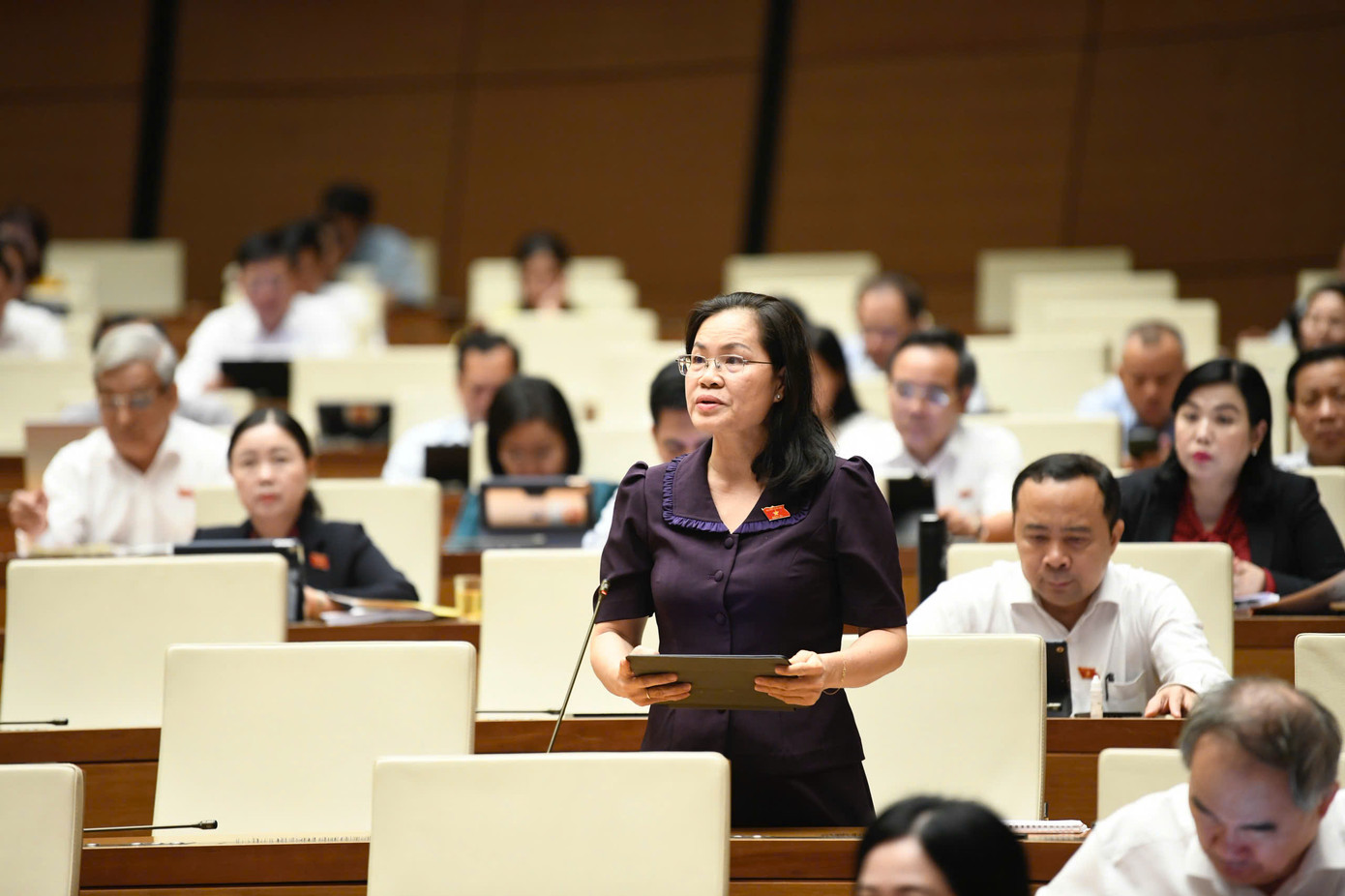 Đại biểu Nguyễn Thị Hồng Hạnh. Ảnh: Như Ý Đại biểu Nguyễn Thị Hồng Hạnh. Ảnh: Như Ý