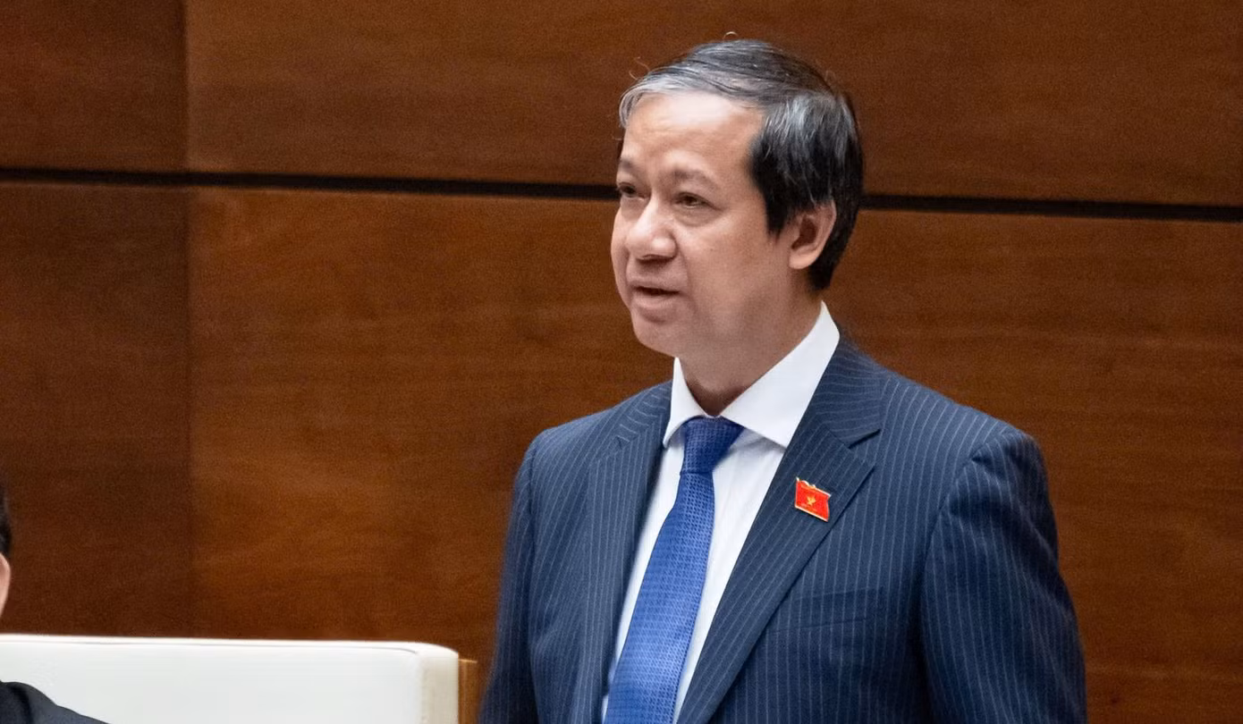 Bộ trưởng Giáo dục và Đào tạo Nguyễn Kim Sơn. Ảnh: QH Bộ trưởng Giáo dục và Đào tạo Nguyễn Kim Sơn. Ảnh: QH