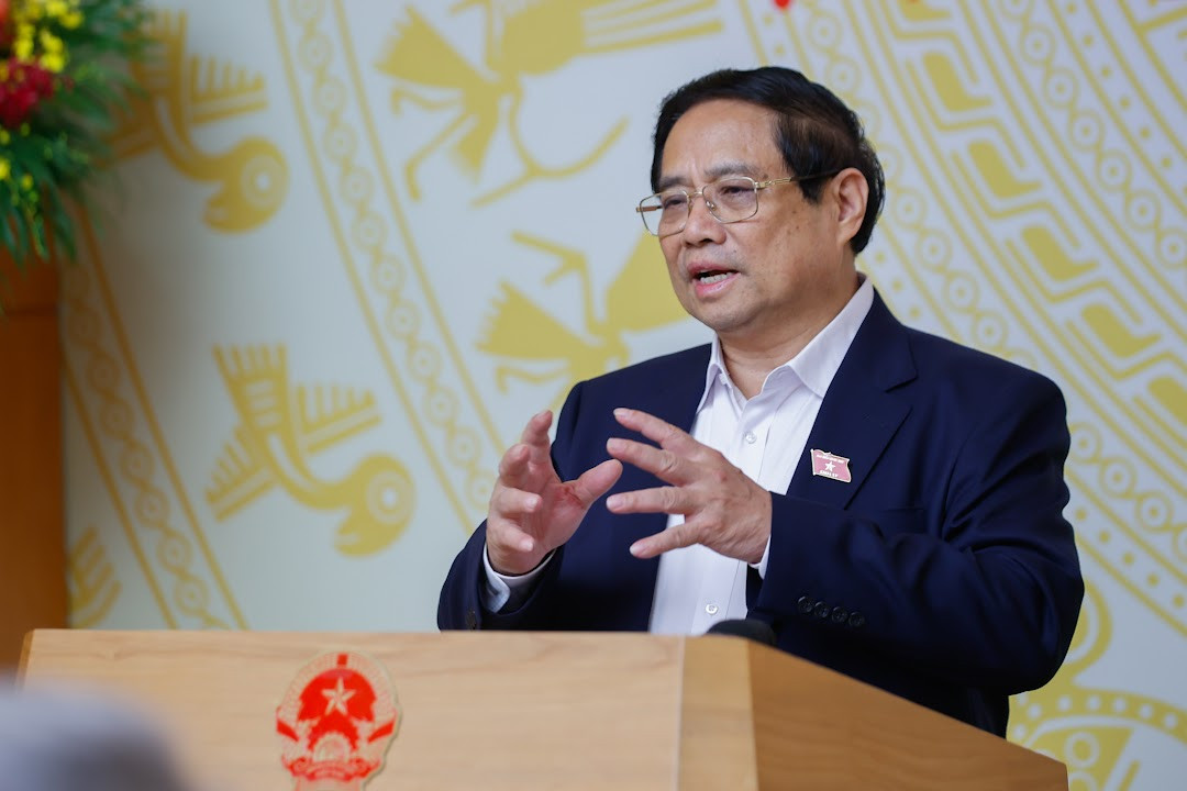 Thủ tướng Phạm Minh Chính phát biểu tại phiên họp. (Ảnh: Nhật Bắc)