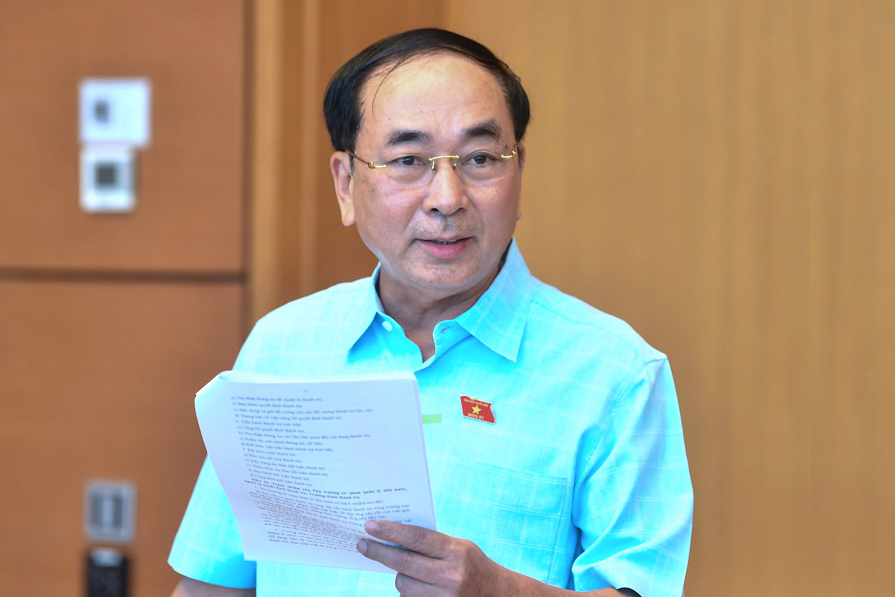 Thứ trưởng Bộ Công an Trần Quốc Tỏ, đại biểu Quốc hội tỉnh Bắc Ninh. Ảnh: QH