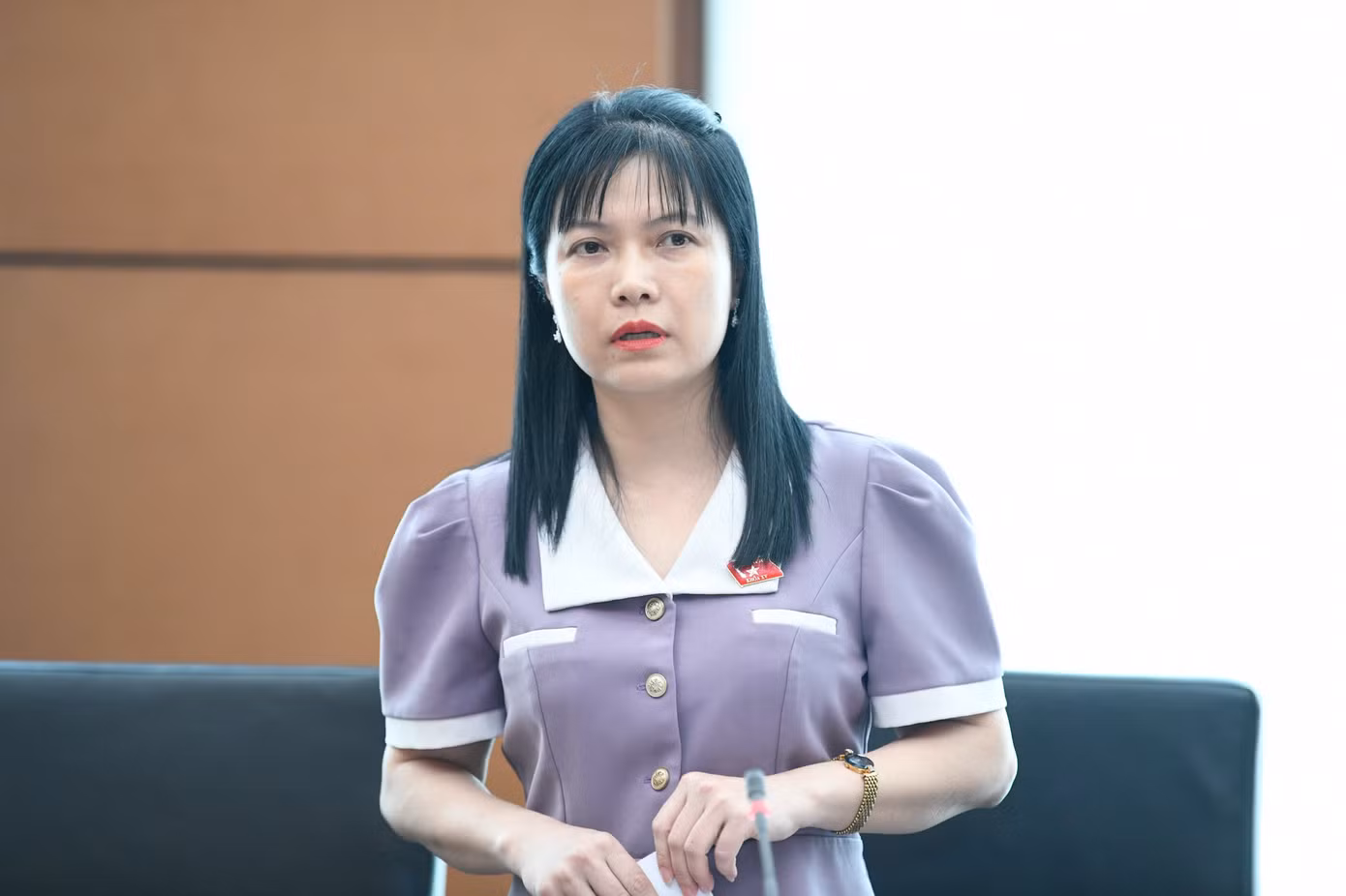 Phó Chủ nhiệm Ủy ban Công tác đại biểu Tạ Thị Yên. Ảnh: Như Ý