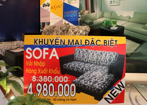 Sofa giảm giá 3,4 triệu đồng, tương đương hơn 40%