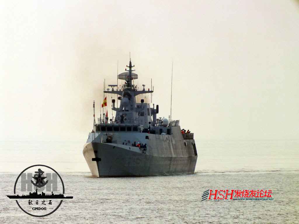 Tàu hộ tống Type 056 của nhà máy đóng tàu Hudong-Zhonghua thử nghiệm trên biển