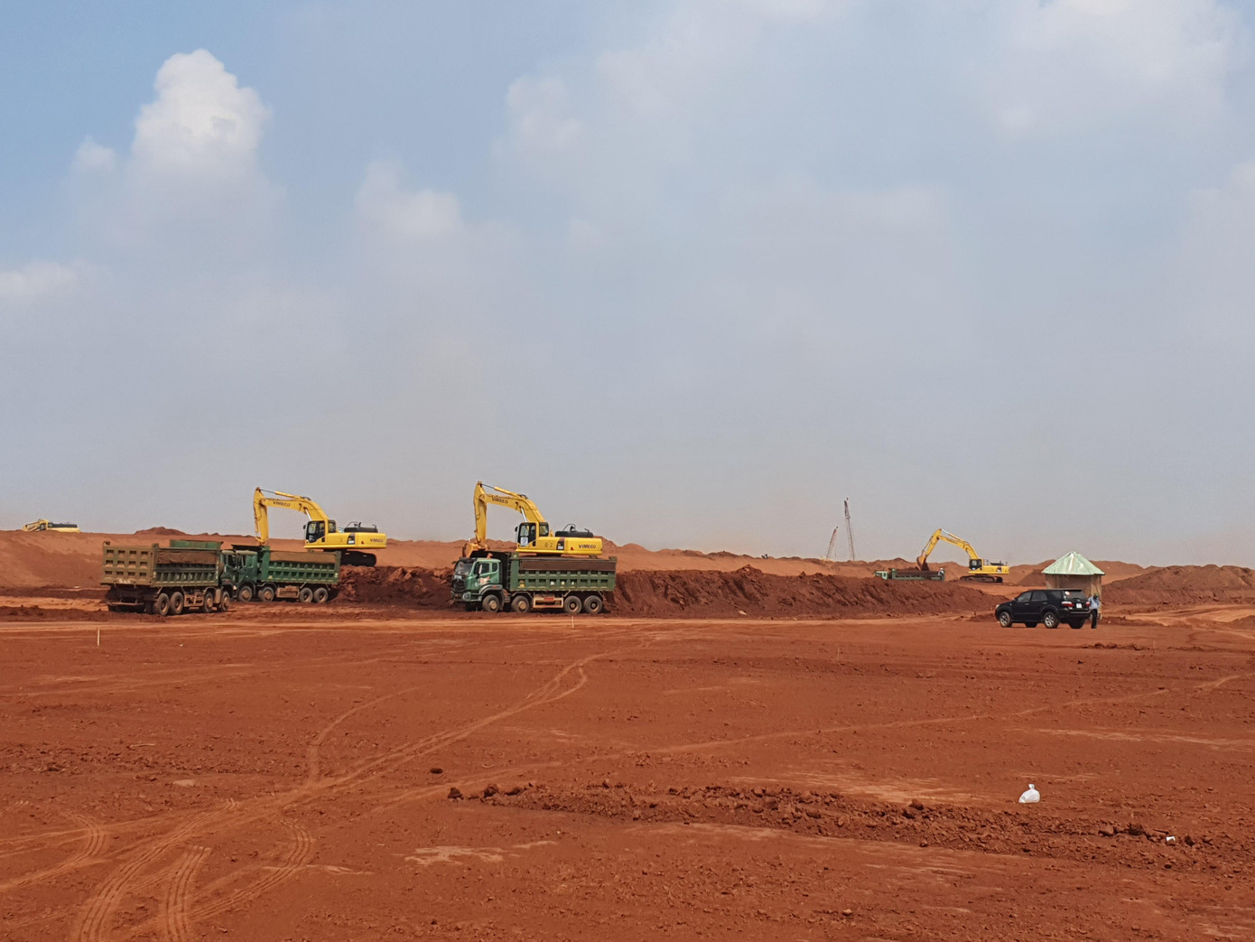 Mặt bằng sân bay đang hình thành