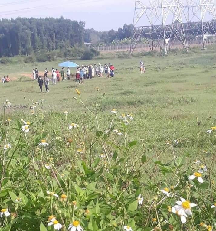 Hố nước nơi 2 cháu bé tử vong Hố nước nơi 2 cháu bé tử vong