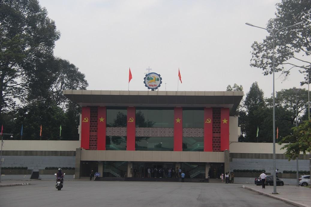 Hội trường Trung tâm hội nghị và tổ chức sự kiện tỉnh được làm nơi mở phiên tòa