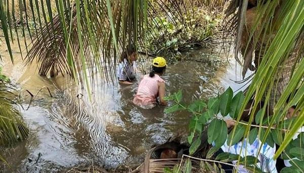 Đoạn sông nơi tìm thấy thi thể cháu bé mất tích Đoạn sông nơi tìm thấy thi thể cháu bé mất tích