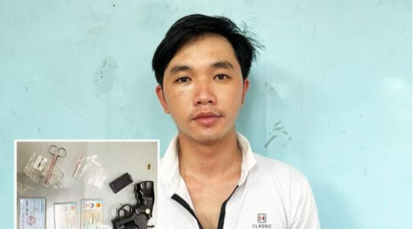 Đối tượng võ Ngọc Xiên cùng tang vật