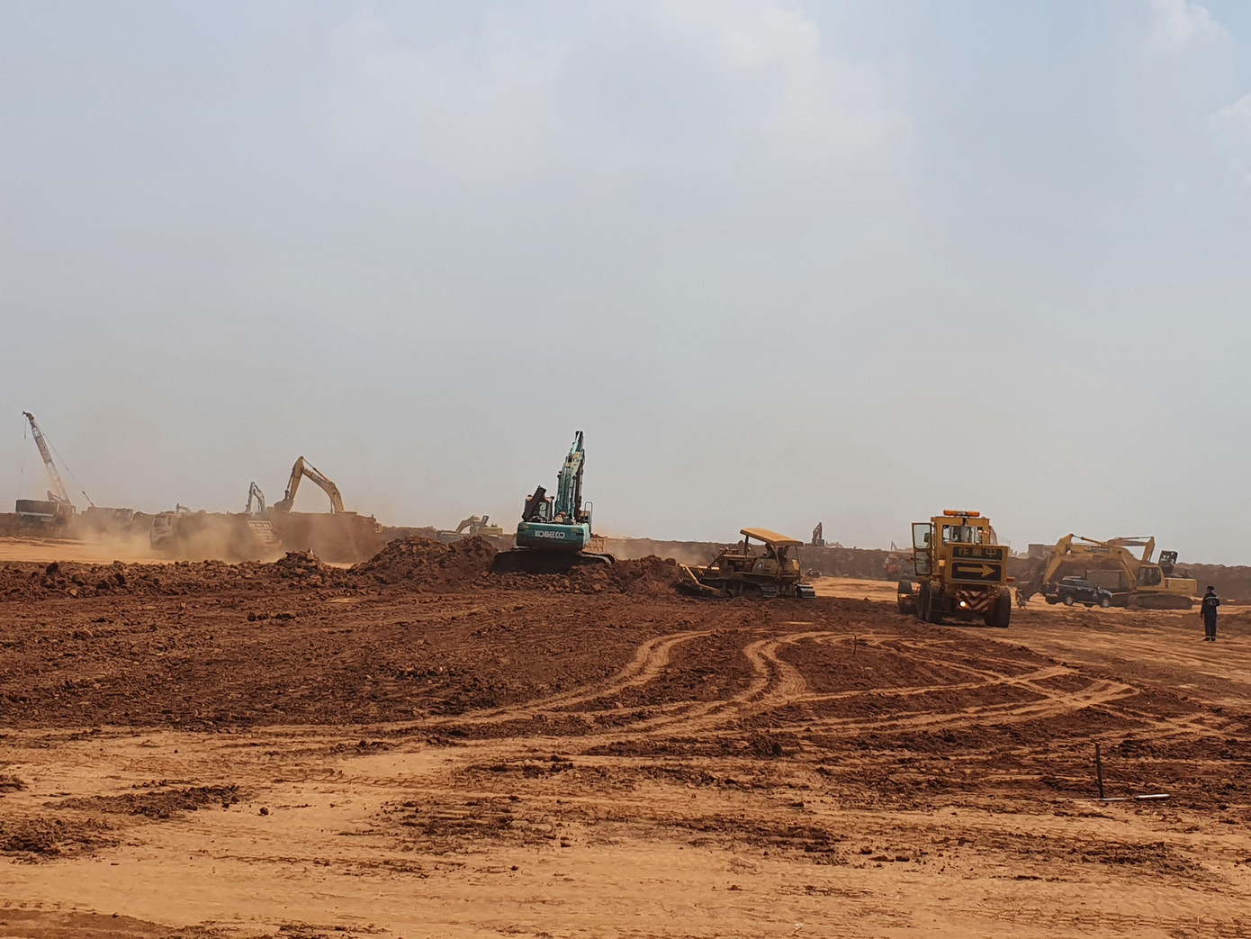 Thi công san nền sân bay Thi công san nền sân bay