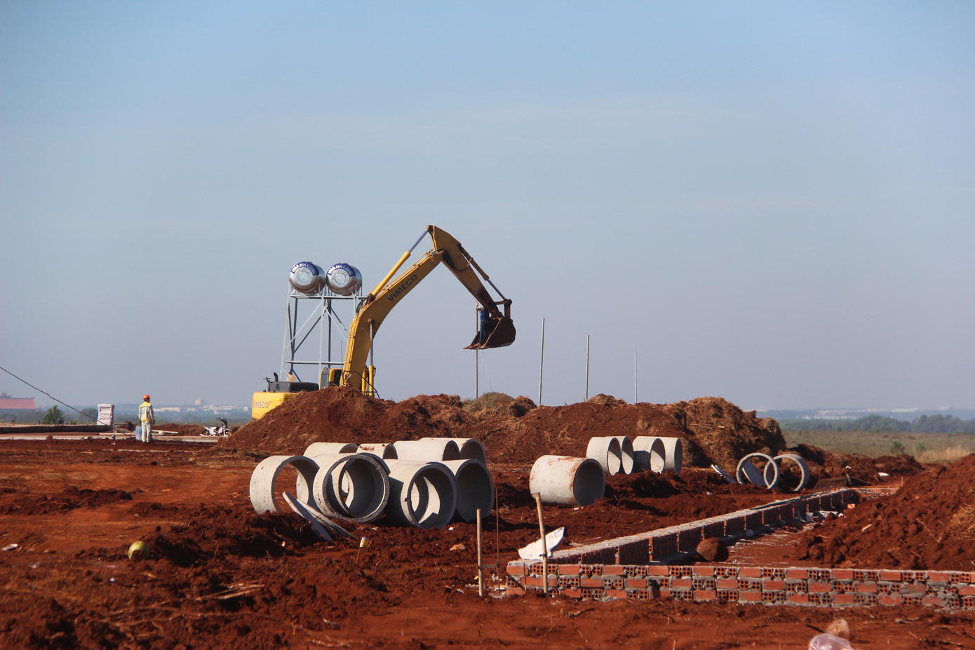 Nhiều công trình thoát nước từ sân bay Long Thành Nhiều công trình thoát nước từ sân bay Long Thành