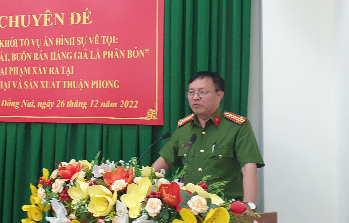 Đại tá Nguyễn Ngọc Quang thông tin về vụ việc
