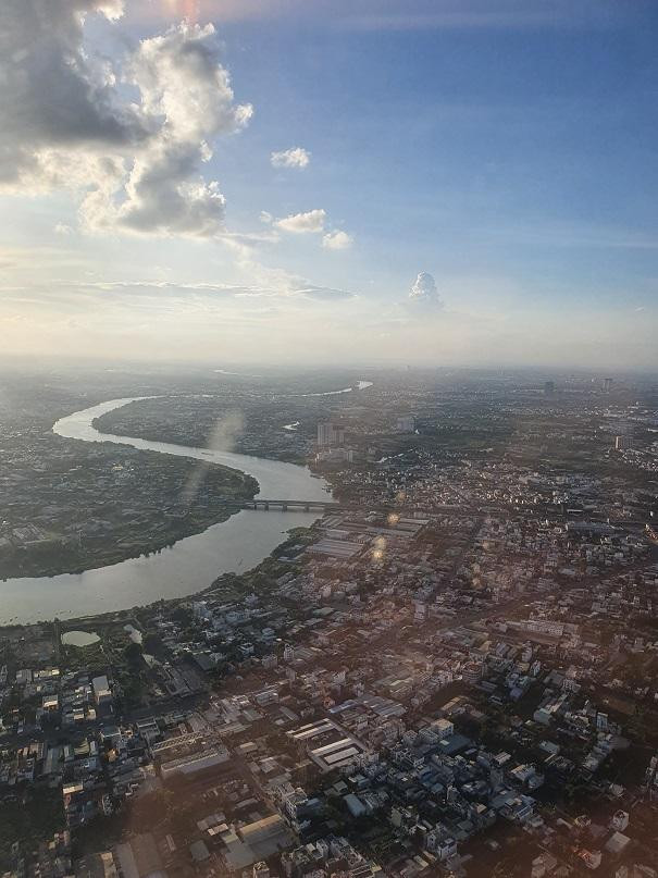 Đường hạ cánh qua khu vực TP Biên Hòa