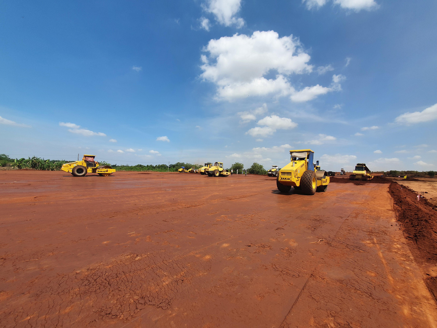 Công trình san nền tạo mặt bằng sân bay Long Thành