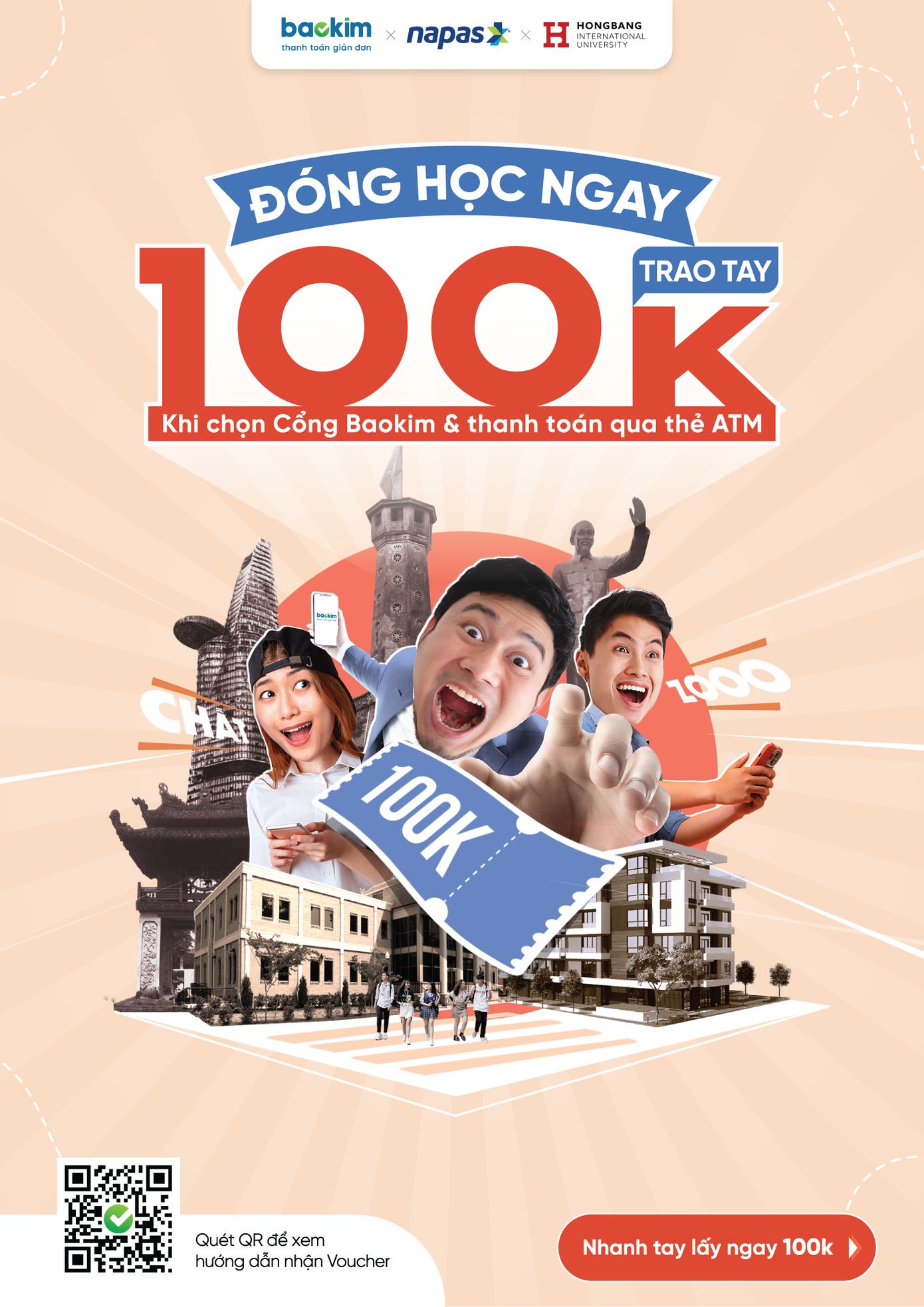 Baokim và NAPAS dành 800 triệu đồng khuyến khích sinh viên thanh toán học phí trực tuyến. Baokim và NAPAS dành 800 triệu đồng khuyến khích sinh viên thanh toán học phí trực tuyến.