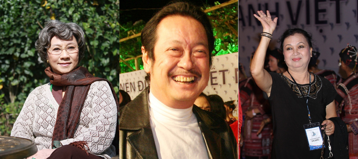 Các NSƯT (từ trái qua) Minh Đức, Chánh Tín và Thùy Liên. Ảnh: H&H