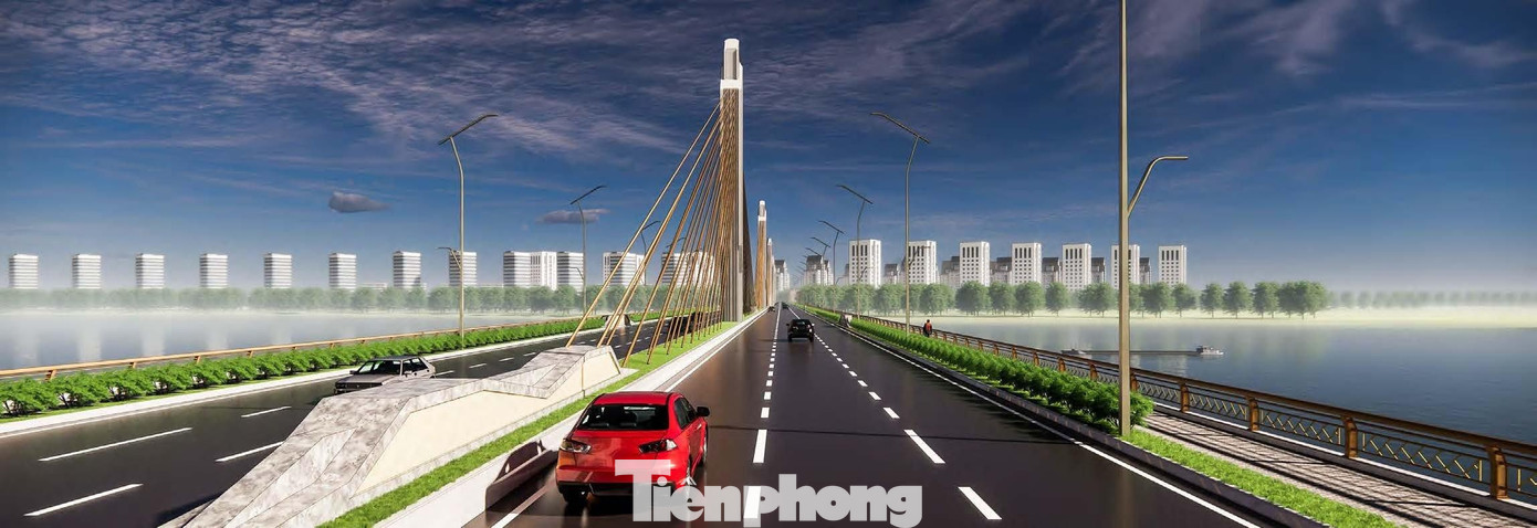 Mặt cầu với 6 làn xe. Ngoài ra cầu cũng có 2 làn đường tản bộ ở cánh gà. Mặt cầu với 6 làn xe. Ngoài ra cầu cũng có 2 làn đường tản bộ ở cánh gà.