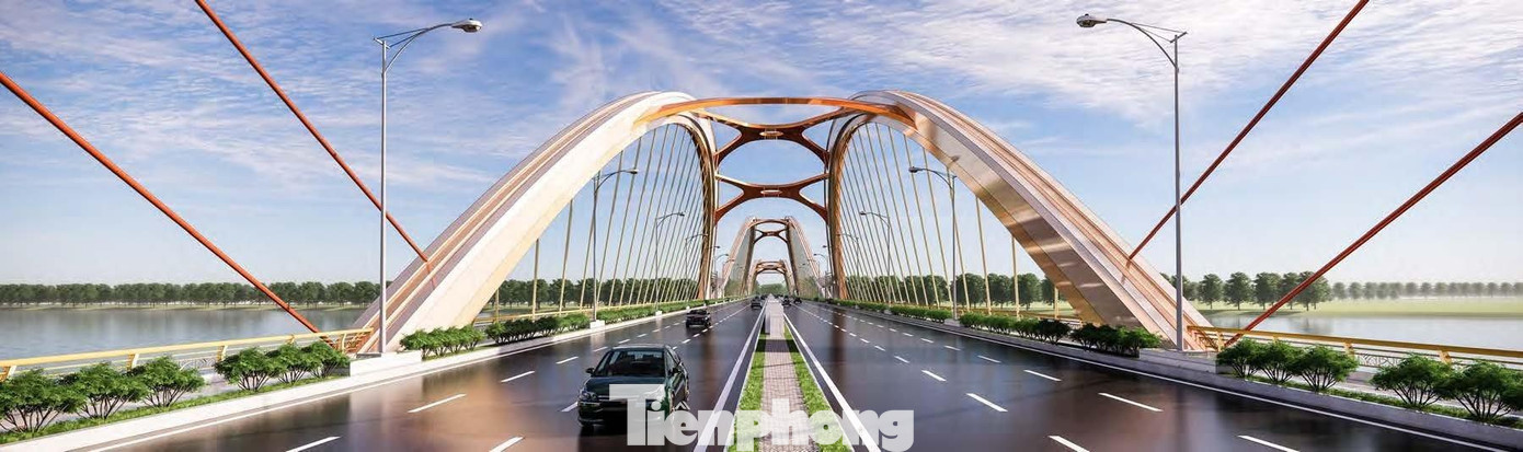 Mặt cầu và mái vòm cách điệu kết hợp dây cáp. Mặt cầu và mái vòm cách điệu kết hợp dây cáp.