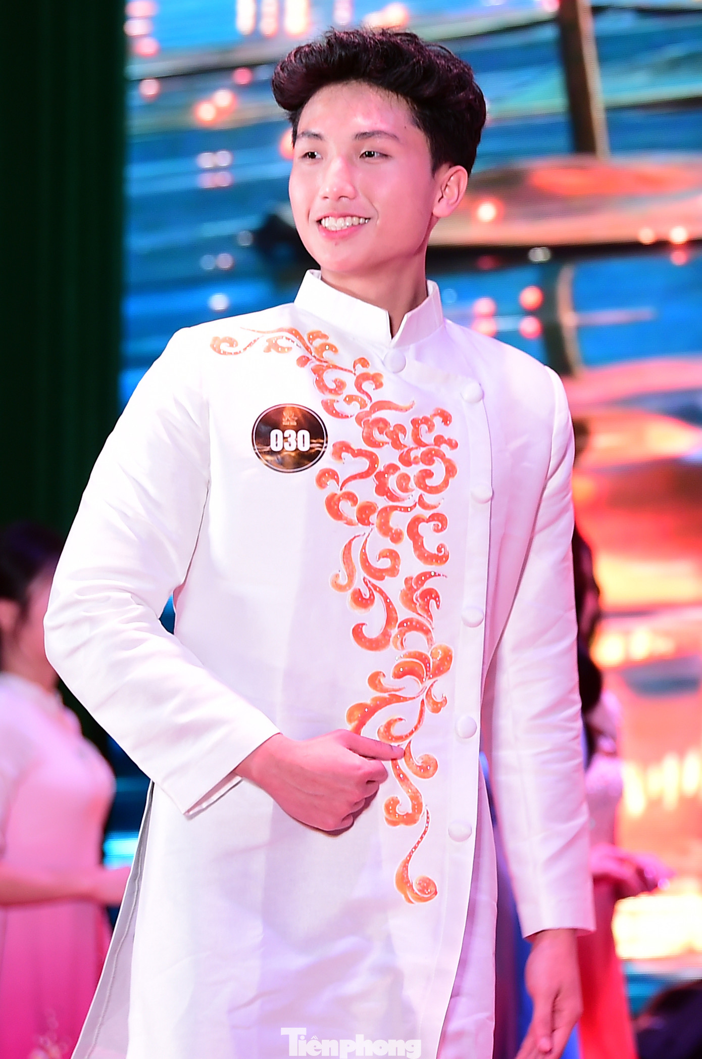 Nam vương cuộc thi Sinh viên Thanh lịch - Tài năng ĐH Công nghiệp Hà Nội năm 2025 Lê Gia Bảo. Ảnh: Xuân Tùng