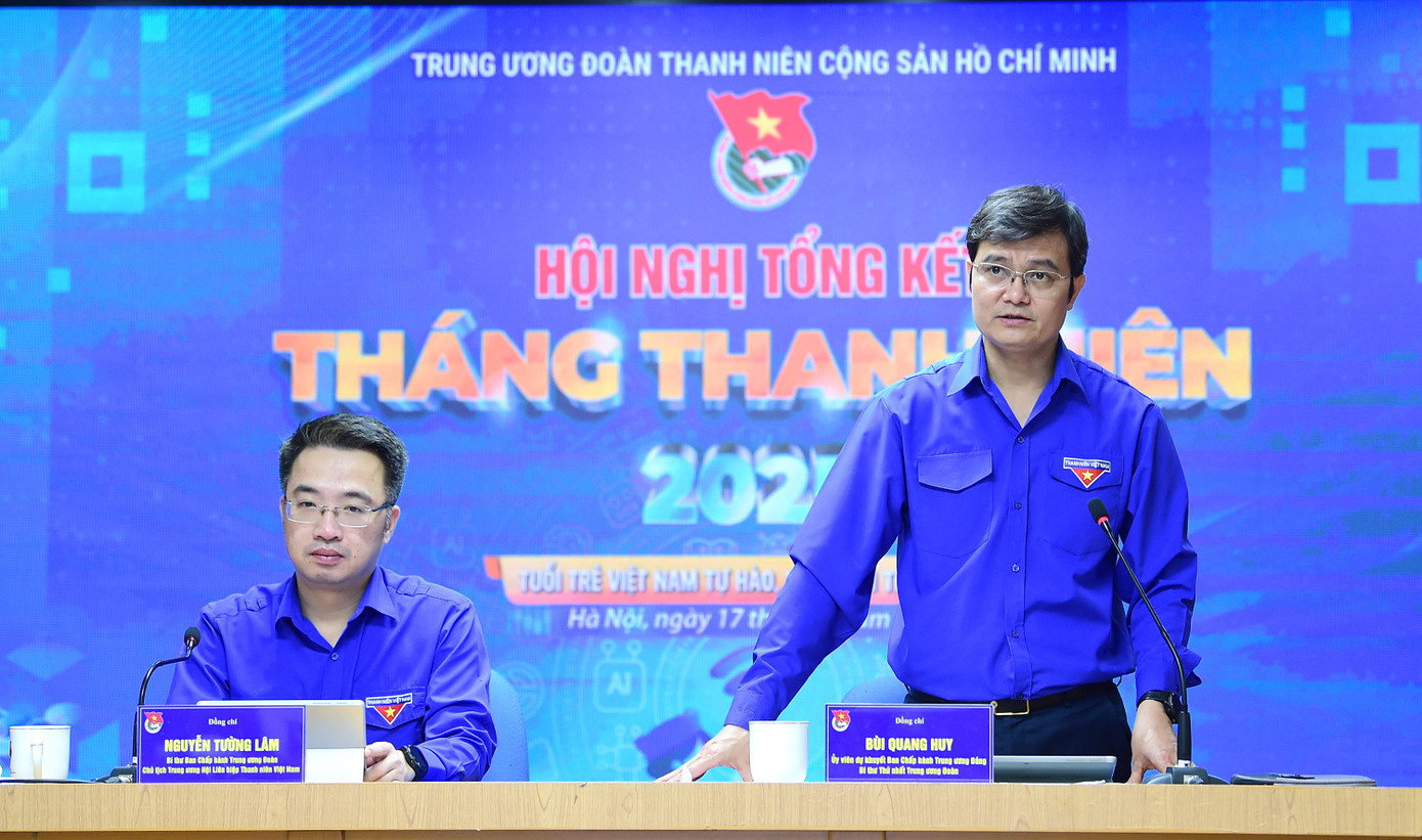 Anh Bùi Quang Huy phát biểu kết luận tại hội nghị. Ảnh: Xuân Tùng Anh Bùi Quang Huy phát biểu kết luận tại hội nghị. Ảnh: Xuân Tùng