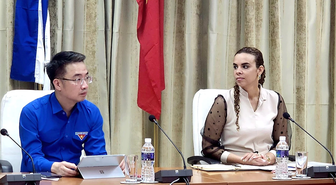 Anh Nguyễn Tường Lâm hội đàm với Bí thư thứ nhất T.Ư Đoàn TNCS Cuba Anh Nguyễn Tường Lâm hội đàm với Bí thư thứ nhất T.Ư Đoàn TNCS Cuba