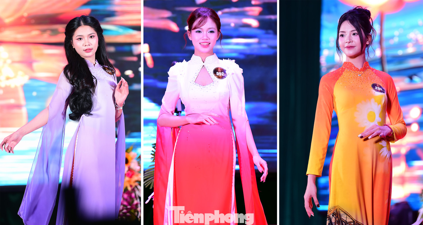 Tối 10/4, Đoàn Thanh niên – Hội Sinh viên Đại học Công nghiệp Hà Nội tổ chức Chung kết cuộc thi Sinh viên Thanh lịch – Tài năng - Miss &amp; Mister HAUI 2025. Ảnh: Xuân Tùng