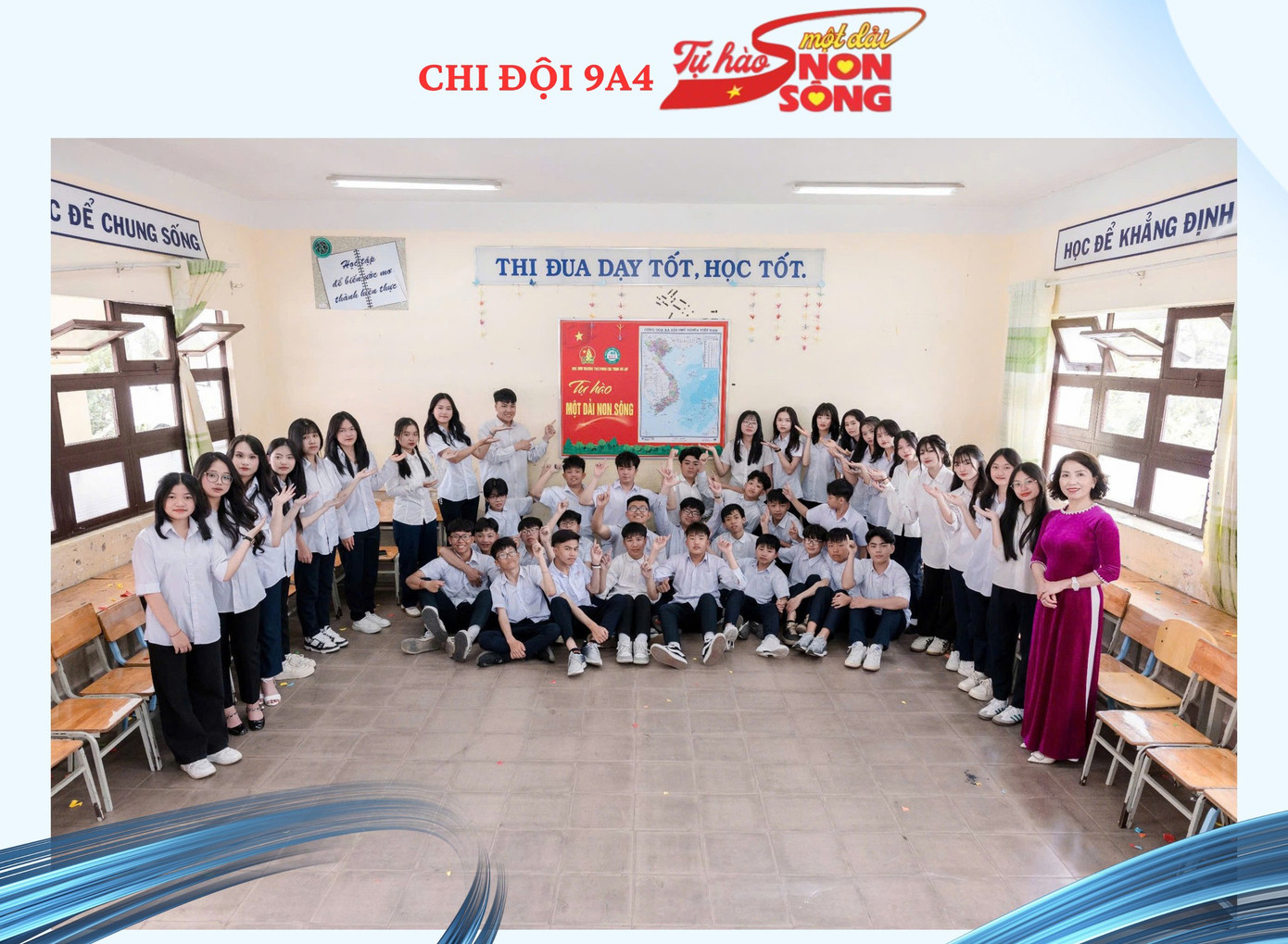 Cũng dịp này, nhiều cơ sở Đoàn, Đội tiếp tục treo bản đồ Tổ quốc hưởng ứng cuộc vận động "Tự hào một dải non sông" do T.Ư Đoàn phát động, để bày tỏ niềm tự hào, cũng như ý thức trách nhiệm về chủ quyền quốc gia, dân tộc. (Dịp này, Trường THCS Phan Chu Trinh, thành phố Đà Lạt đã trang bị 26 bản đồ tại 26 phòng học của học sinh, nhằm giáo dục lòng yêu nước, tự hào về toàn vẹn lãnh thổ). Cũng dịp này, nhiều cơ sở Đoàn, Đội tiếp tục treo bản đồ Tổ quốc hưởng ứng cuộc vận động "Tự hào một dải non sông" do T.Ư Đoàn phát động, để bày tỏ niềm tự hào, cũng như ý thức trách nhiệm về chủ quyền quốc gia, dân tộc. (Dịp này, Trường THCS Phan Chu Trinh, thành phố Đà Lạt đã trang bị 26 bản đồ tại 26 phòng học của học sinh, nhằm giáo dục lòng yêu nước, tự hào về toàn vẹn lãnh thổ).