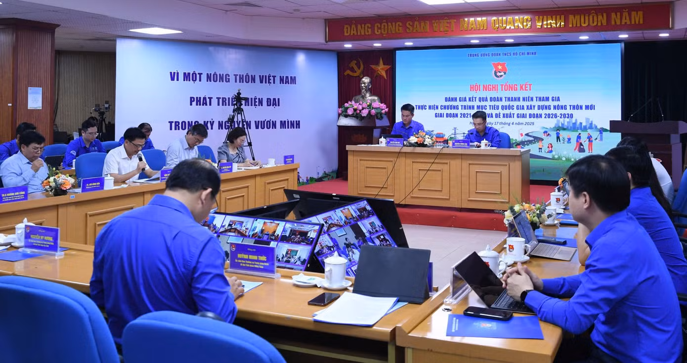 Hội nghị tổng kết đánh giá kết quả Đoàn Thanh niên tham gia thực hiện Chương trình mục tiêu quốc gia xây dựng nông thôn mới. Ảnh: Lâm Đăng Hải