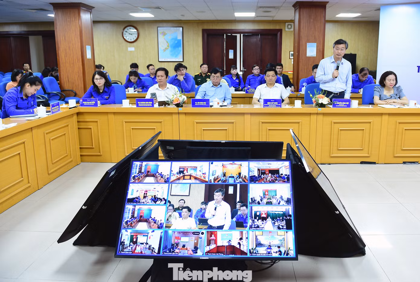 Hội nghị đã nhận được nhiều ý kiến, đề xuất từ chuyên gia, nhà quản lý, cán bộ Đoàn. Ảnh: Xuân Tùng