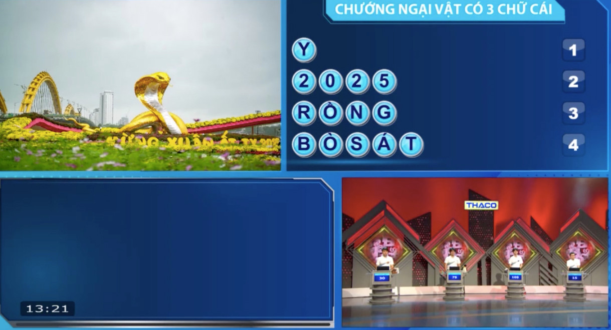 Ẩn số chướng ngại vật được Xuân Thái nhanh chóng giải đáp.