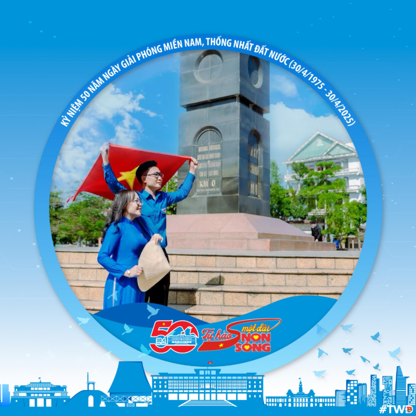 Gắn liền với những khung hình đại diện, hashtag #tuhaomotdainonsong, #50namthongnhat được gắn liền với các bài viết, chia sẻ tạo nên hoạt động chào mừng 50 năm Ngày Thống nhất đất nước (30/4/1975 - 30/4/2025). Gắn liền với những khung hình đại diện, hashtag #tuhaomotdainonsong, #50namthongnhat được gắn liền với các bài viết, chia sẻ tạo nên hoạt động chào mừng 50 năm Ngày Thống nhất đất nước (30/4/1975 - 30/4/2025).