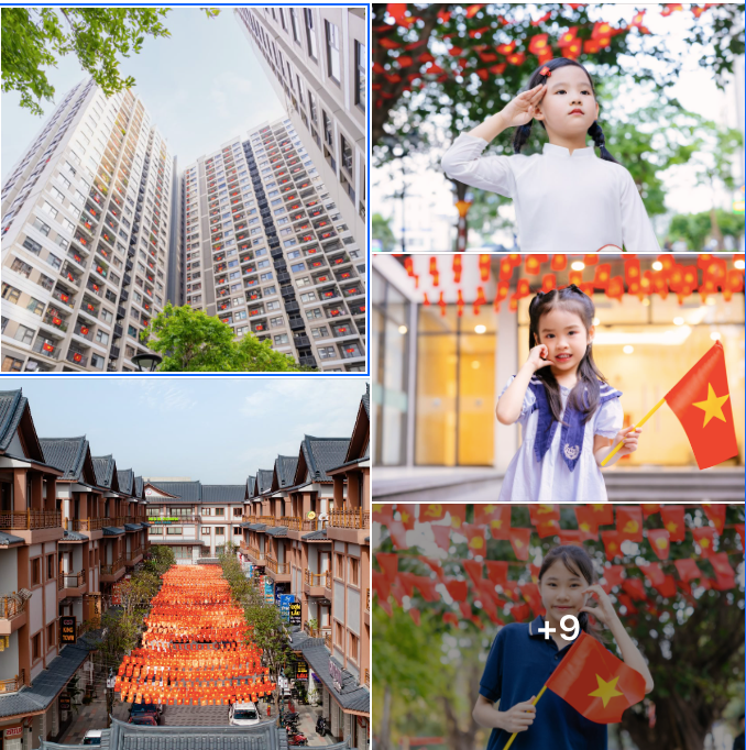 Sắc đỏ rực rỡ những tuyến phố, những tòa căn hộ, những con đường ở Ocean City được chia sẻ trên mạng xã hội. Nguồn: Ocean City