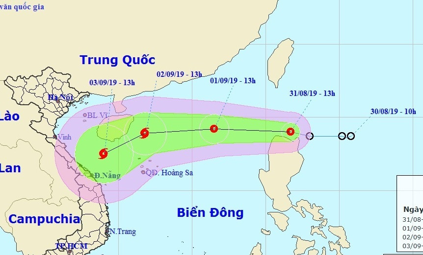 Đêm 2/9 bão đến đảo Hải Nam, mưa cực lớn khắp miền Trung tuần tới ảnh 1