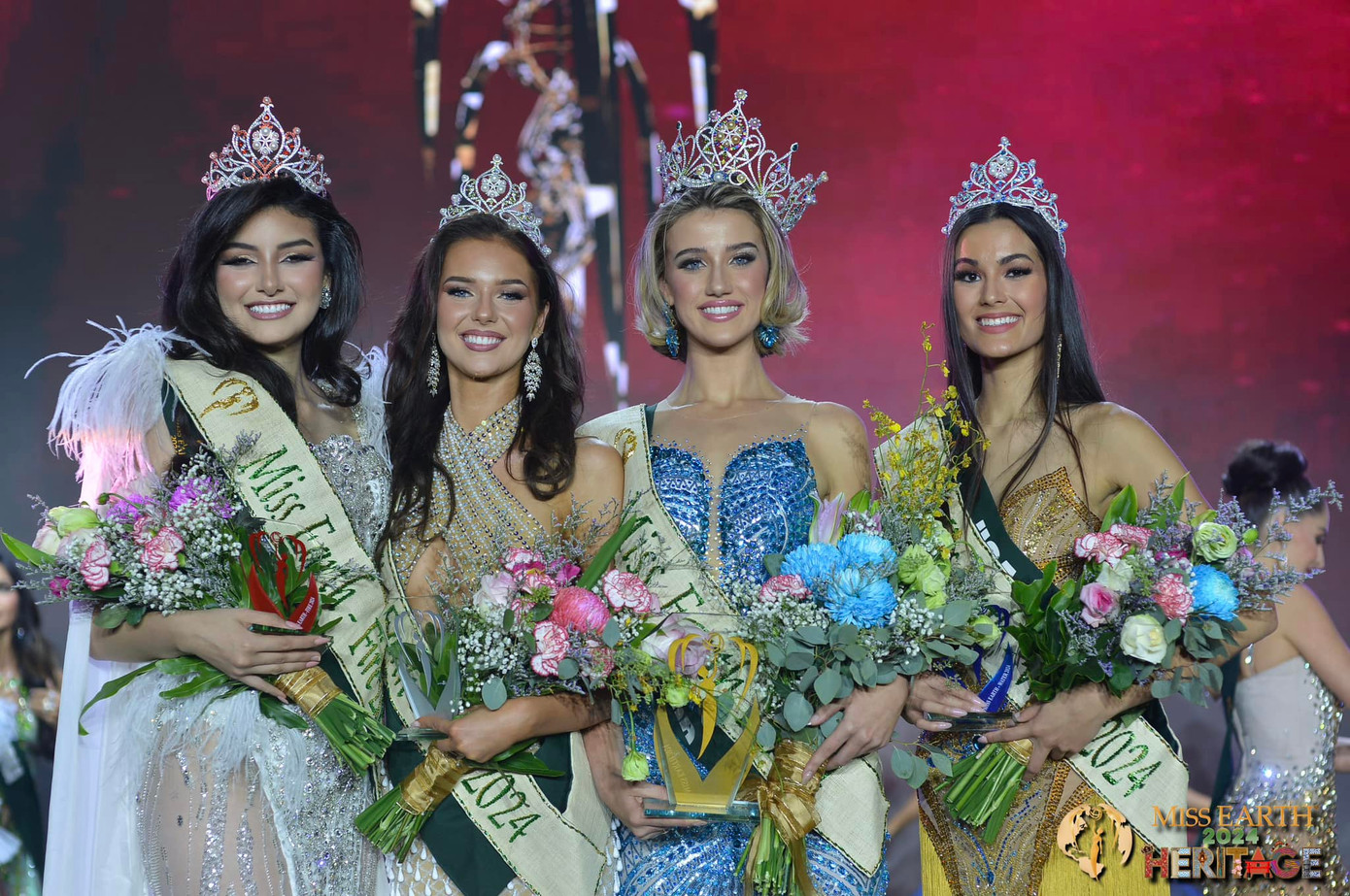 Top 4 Hoa hậu Trái Đất 2024. Top 4 Hoa hậu Trái Đất 2024.