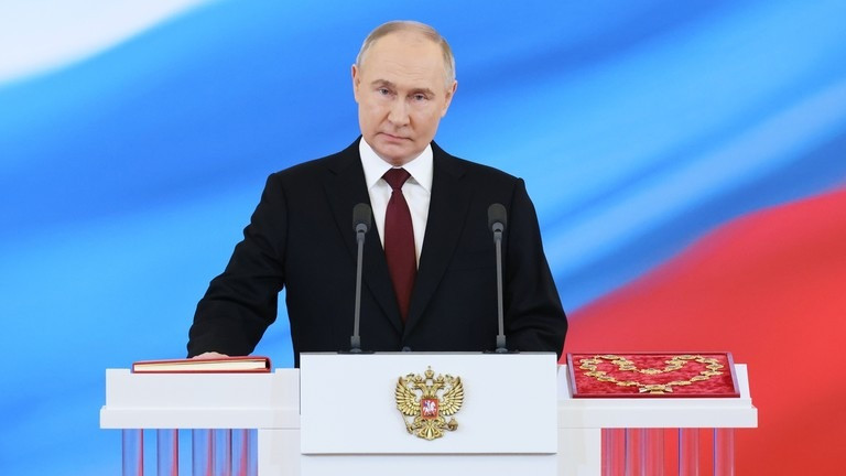 Tổng thống Nga Vladimir Putin tại lễ nhậm chức. Ảnh: Sputnik Tổng thống Nga Vladimir Putin tại lễ nhậm chức. Ảnh: Sputnik