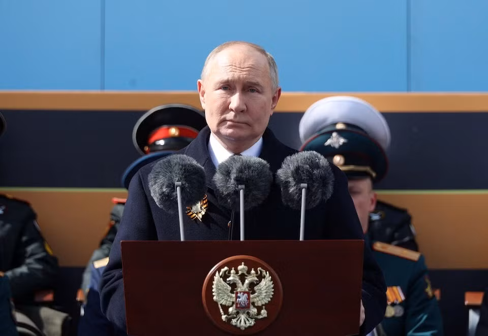 Tổng thống Nga Vladimir Putin phát biểu tại sự kiện. Ảnh: Reuters